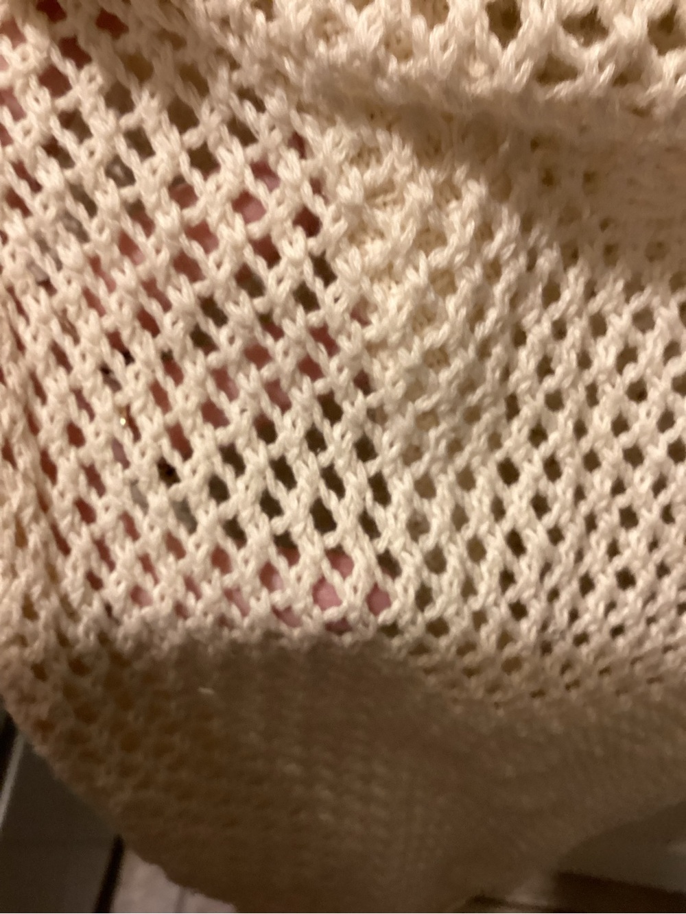 J.O.A. Cream Open-Front Ruffle Knit Cardigan - Picture 3 of 5
